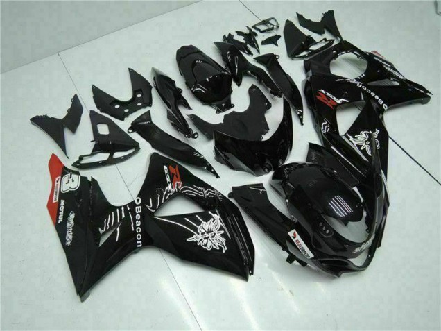 Acquista Carena Moto Suzuki GSXR 1000 2009-2016 - Nero Lucido Rosso Faro Motul