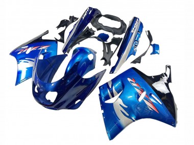 Acquista Carena Moto Kawasaki ZZR1100 1993-2003 - Blu Argento Nero