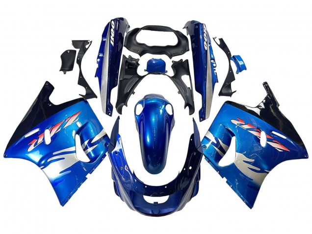 Acquista Carena Moto Kawasaki ZZR1100 1993-2003 - Blu Argento Nero
