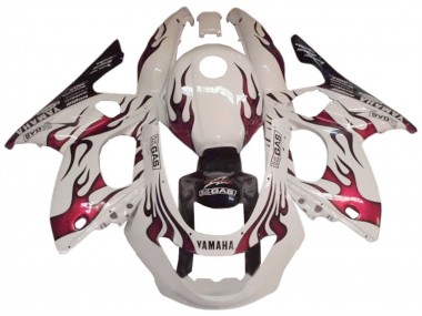 Acquista Carena Moto Yamaha YZF600R Thundercat 1996-2007 - Bianco Rosso Scuro