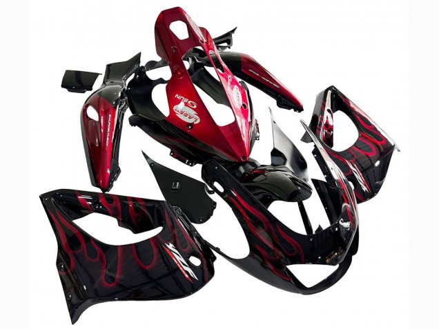 Acquista Kit Carena Moto Yamaha YZF 1000R Thunderace 1997-2007 - Nero Rosso Fiamma