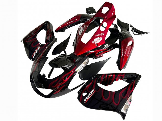 Acquista Kit Carena Moto Yamaha YZF 1000R Thunderace 1997-2007 - Nero Rosso Fiamma