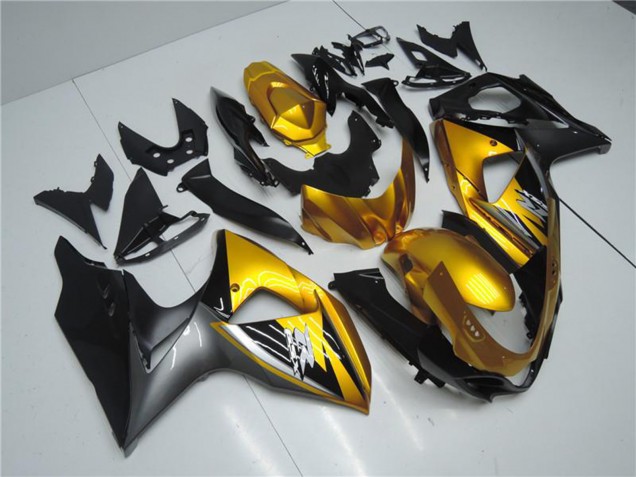 Acquista Carena Moto Suzuki GSXR 1000 2009-2016 - Oro Nero Opaco