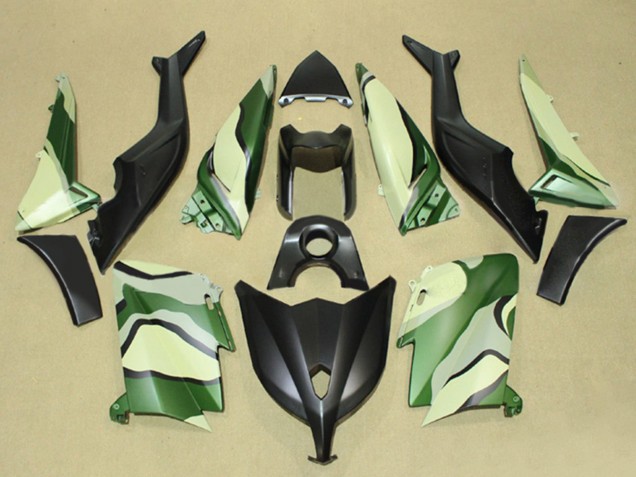 Acquista Carena Moto Yamaha TMAX530 2012-2014 - Nero Opaco Verde Light Giallo
