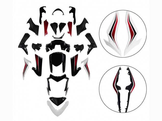Acquista Carena Moto Suzuki GSX-S 1000 2015-2020 - Nero Rosso Bianco