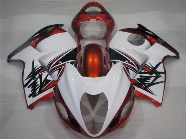 Acquista Carena Moto Suzuki GSXR 1300 Hayabusa 1996-2007 - Bianco Arancia Nero
