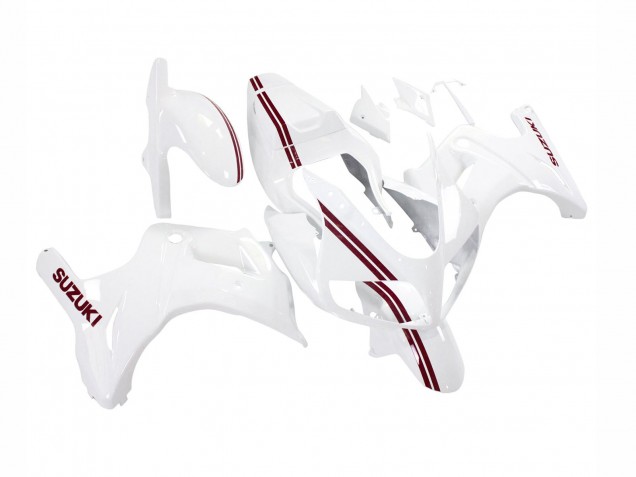 Acquista Carena Moto Suzuki SV650 2003-2013 - Bianco Rosso Scuro Linea