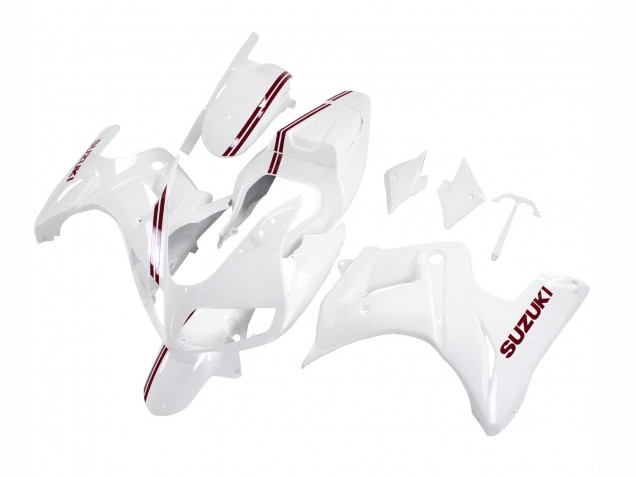 Acquista Carena Moto Suzuki SV650 2003-2013 - Bianco Rosso Scuro Linea