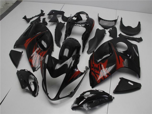 Acquista Carena Moto Suzuki GSXR 1300 Hayabusa 2008-2020 - Nero Lucido Rosso