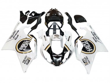 Acquista Carena Moto Aprilia RSV1000 2003-2006 - Bianco Nero Lucky Strike Motul Michelin