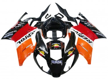 Acquista Carena Moto Aprilia RSV1000 2003-2006 - Arancia Bianco Rosso Nero Repsol