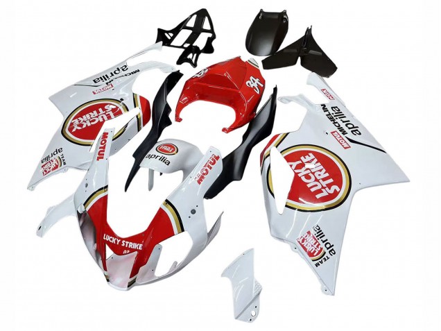 Acquista Carena Moto Aprilia RSV1000 2003-2006 - Bianco Rosso Lucky Strike Motul 34