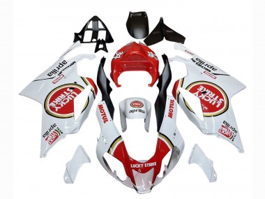 Acquista Carena Moto Aprilia RSV1000 2003-2006 - Bianco Rosso Lucky Strike Motul 34