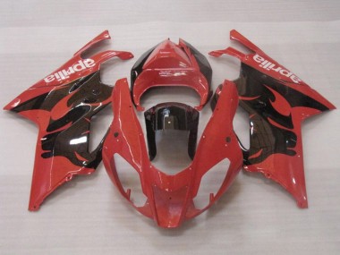 Acquista Carena Moto Aprilia RSV1000 2003-2006 - Rosso Nero Lucido