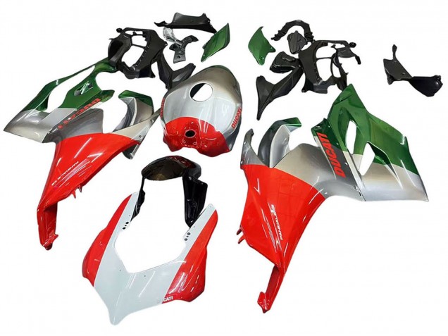 Acquista Carena Moto Ducati Panigale V2 2020-2024 - Argento Rosso Verde