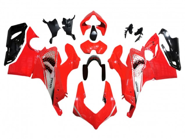 Acquista Carena Moto Ducati Panigale V4 V4S 2018-2019 - Argento Rosso Nero Lucido