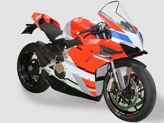 Acquista Carena Moto Ducati Panigale V4 V4S 2020-2021 - Bianco Blu Rosso Nero Lucido