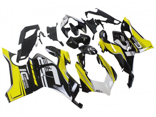Acquista Carena Moto Ducati Panigale V4 V4S 2020-2021 - Giallo Bianco Nero Lucido