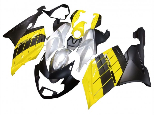 Acquista Carene Moto BMW K1200S 2005-2010 - Giallo Argento Nero Opaco