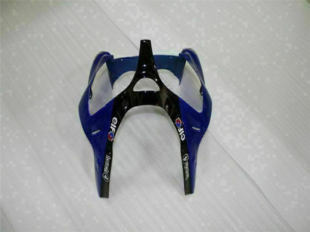 Acquista Carena Moto Kawasaki ZX6R 2000-2002 - Blu Nero Lucido Elf Bridgestone