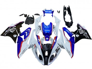Acquista Kit Carena Moto ABS BMW S1000RR 2017-2018 - Bianco Blu Rosso Nero Lucido
