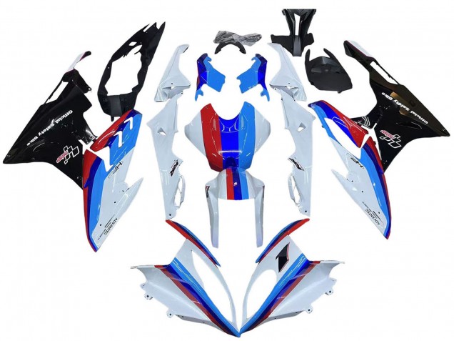 Acquista Kit Carena Moto BMW S1000RR 2015-2016 - Bianco Rosso Blu Nero Lucido