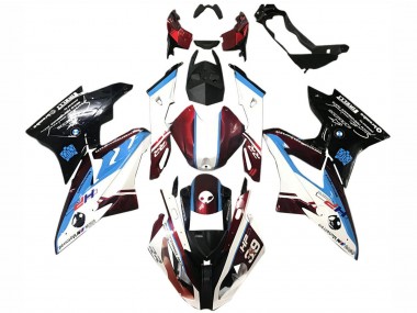 Acquista Kit Carena Moto ABS BMW S1000RR 2015-2016 - Bianco Rosso Blu Nero Lucido