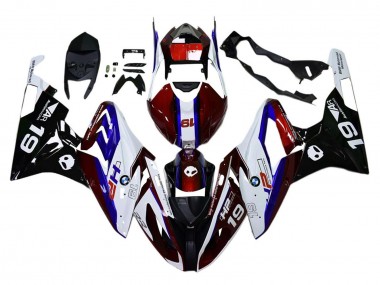Acquista Kit Carena Moto ABS BMW S1000RR 2015-2016 - Bianco Rosso Blu Nero