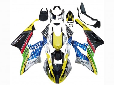 Acquista Carena Moto BMW S1000RR 2015-2016 - Giallo Blu Verde Rosso Nero VR 46