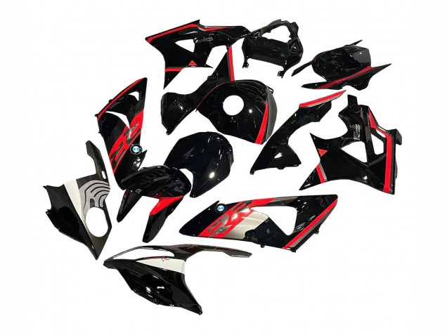 Acquista Carena Moto BMW S1000RR 2009-2014 - Rosso Nero Lucido