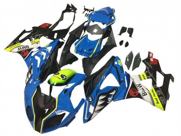 Acquista Carena Moto BMW S1000RR 2009-2014 - Blu Giallo Rosso Nero Squalo VR 46