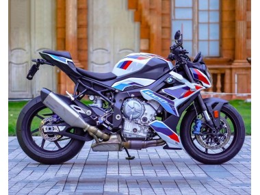 Acquista Carena Moto BMW S1000R 2021-2025 - Bianco Azzurro Chiaro Scuro Rosso