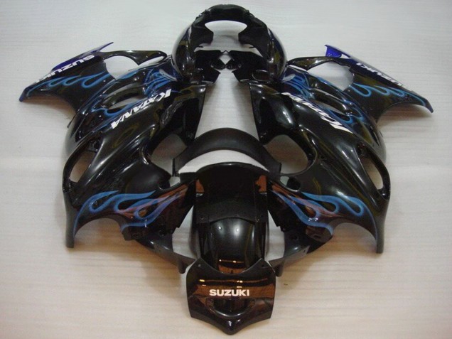 Acquista Carena Moto Suzuki GSX600F/GSX750F 2004-2006 - Nero Lucido Blu Fiamma