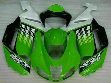 Acquista Carena Moto Kawasaki ZX6R 2007-2008 - Verde Bianco Ninja