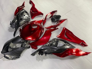 Acquista Carena Moto Kawasaki ZX6R 2023-2025 - Rosso Fibra di Carbonio