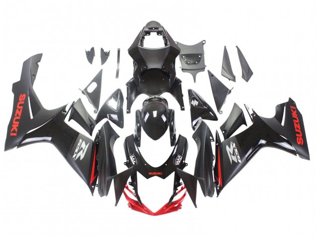 Acquista Carena Moto Suzuki GSXR 600 / GSXR 750 2011-2024 - Nero Grigio Rosso Linea