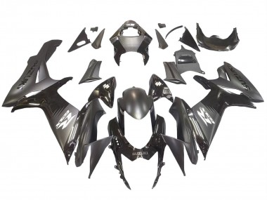 Acquista Carena Moto Suzuki GSXR 600 / GSXR 750 2011-2024 - Nero Opaco Nero Lucido Bianco Decal