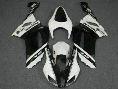 Acquista Carena Moto Kawasaki ZX6R 2007-2008 - Nero Bianco Elf