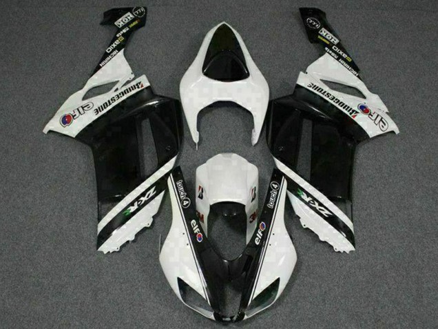 Acquista Carena Moto Kawasaki ZX6R 2007-2008 - Nero Bianco Elf