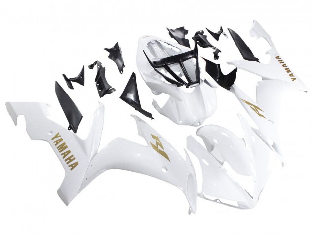 Acquista Carena Moto Yamaha YZF 1000 R1 2004-2006 - Bianco Oro Decals