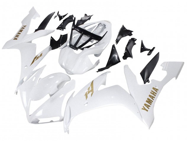 Acquista Carena Moto Yamaha YZF 1000 R1 2004-2006 - Bianco Oro Decals