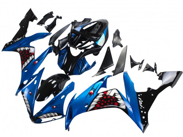 Acquista Carena Moto Yamaha YZF 1000 R1 2004-2006 - Blu Nero Rosso Bianco Squalo