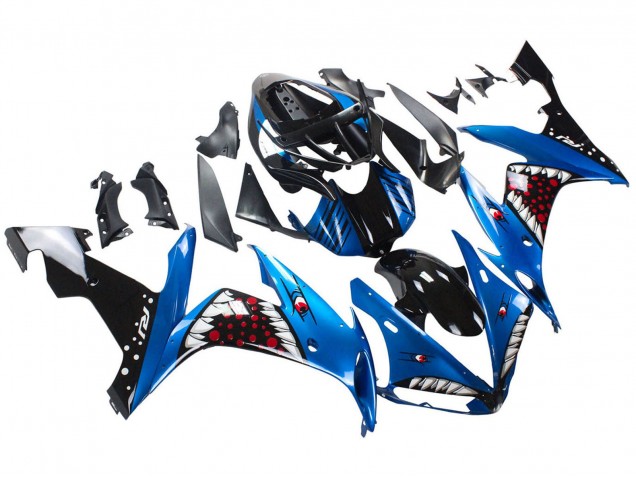 Acquista Carena Moto Yamaha YZF 1000 R1 2004-2006 - Blu Nero Rosso Bianco Squalo