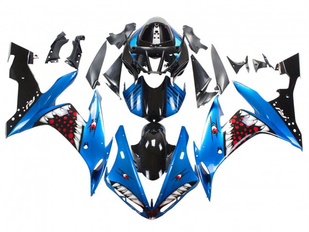 Acquista Carena Moto Yamaha YZF 1000 R1 2004-2006 - Blu Nero Rosso Bianco Squalo
