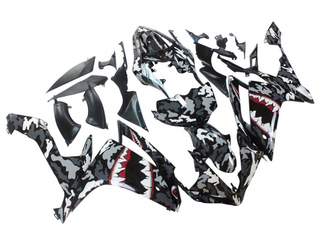 Acquista Carena Moto Yamaha YZF 1000 R1 2007-2008 - Grigio Bianco Camouflage Squalo