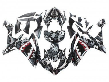 Acquista Carena Moto Yamaha YZF 1000 R1 2007-2008 - Grigio Bianco Camouflage Squalo