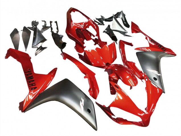 Acquista Carena Moto Yamaha YZF 1000 R1 2007-2008 - Rosso Nero Opaco