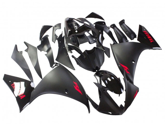 Acquista Carena Moto Yamaha YZF 1000 R1 2009-2011 - Nero Opaco Rosso Decal