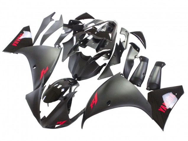 Acquista Carena Moto Yamaha YZF 1000 R1 2009-2011 - Nero Opaco Rosso Decal