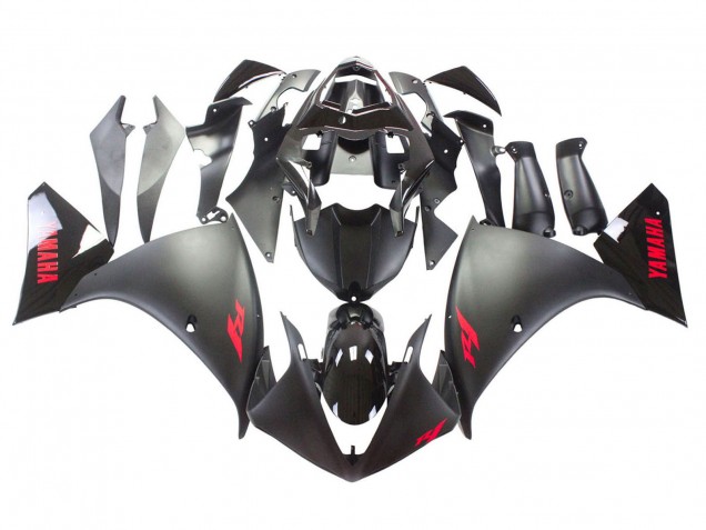 Acquista Carena Moto Yamaha YZF 1000 R1 2009-2011 - Nero Opaco Rosso Decal